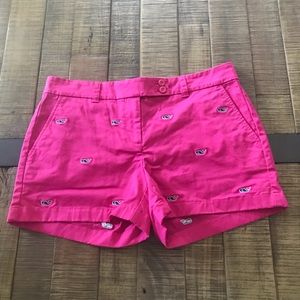 Vineyard Vines pink whale shorts
